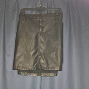 Torrid Black Faux Leather Pencil Skirt